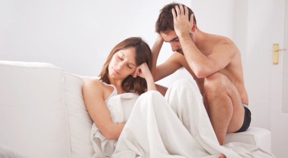 sleep apnea frustrated couple